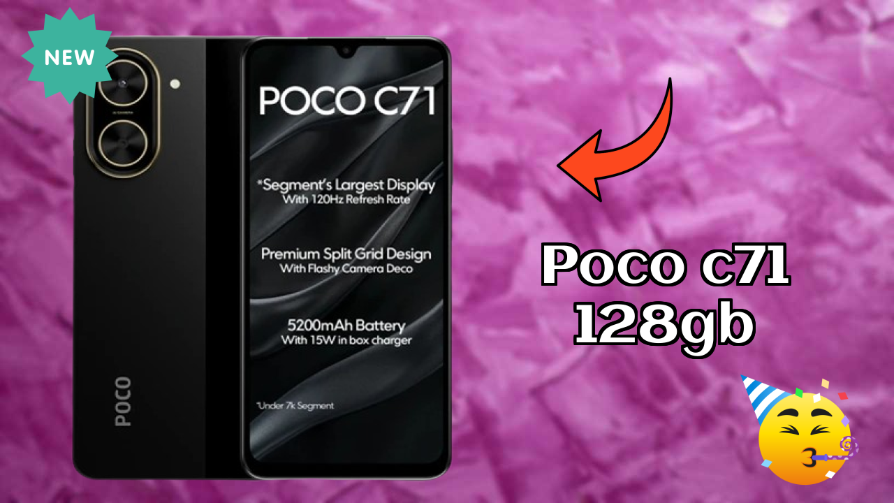 POCO C71 128GB Battery Life: 5200 MAh Charging Time