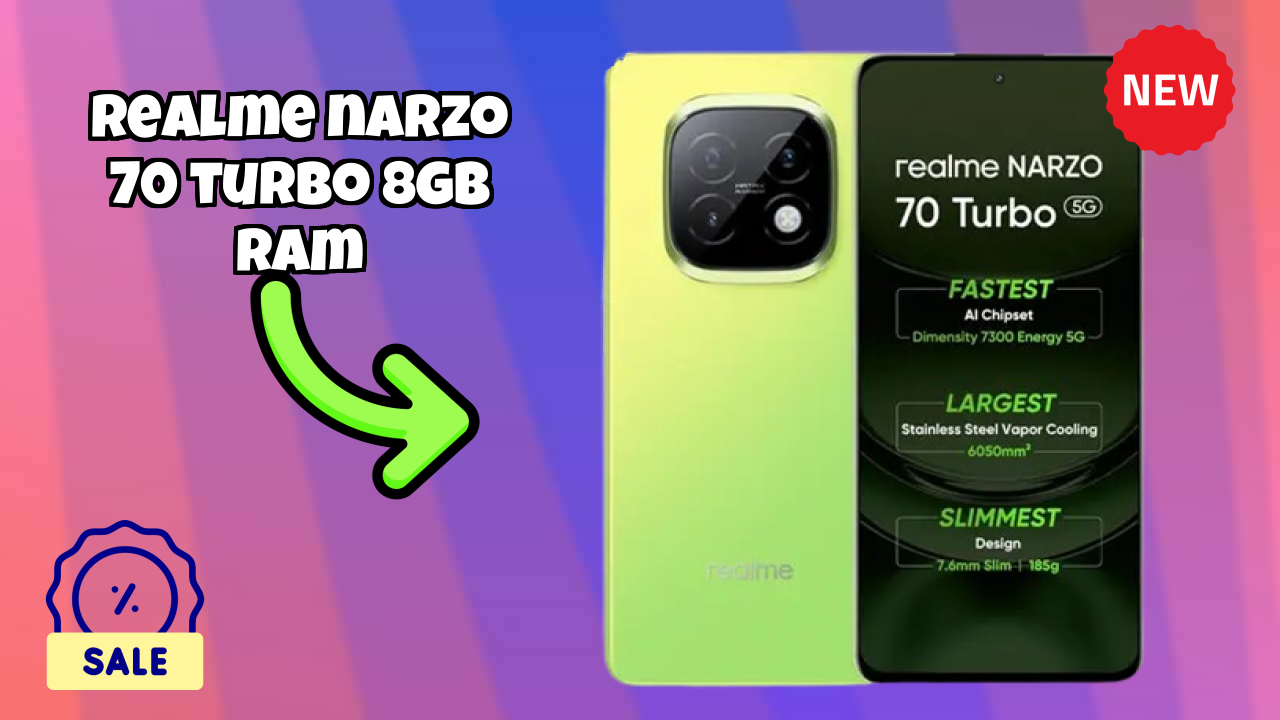 Realme Narzo 70 Turbo 8GB RAM at ₹16,999 - Complete Specifications